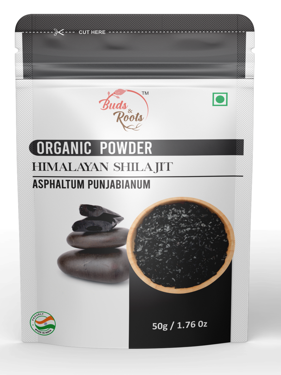 Himalayan Shilajit Organic Powder Buds & Roots 50g
