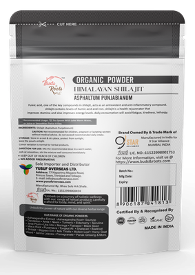 Himalayan Shilajit Organic Powder Buds & Roots 50g