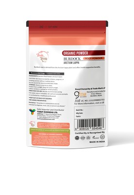 Burdock Root Organic Powder Buds & Roots 50g