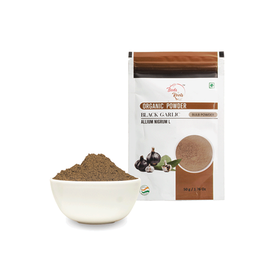 Black Garlic Organic Powder Buds & Roots 50g