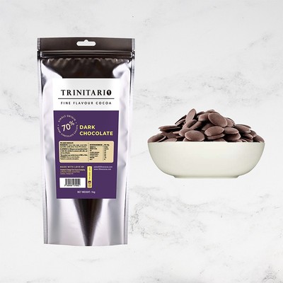 Trinitario 70% Dark Chocolate Callets 1kg