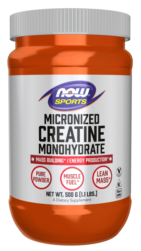 Creatine Monohydrate, Micronized Powder NOW 500g