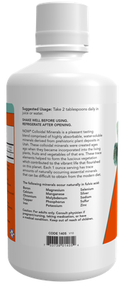 Colloidal Minerals Liquid 32 FL oz. NOW