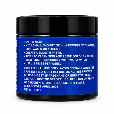Indiglow Moroccan Blue Nila Powder 100g