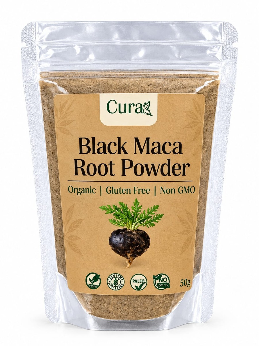 Black Maca Root Powder 50g Nabdell