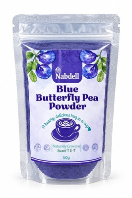 Blue Butterfly Pea Flower Powder 50g Nabdell