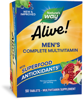 Alive men multivitamin tablets 50ct