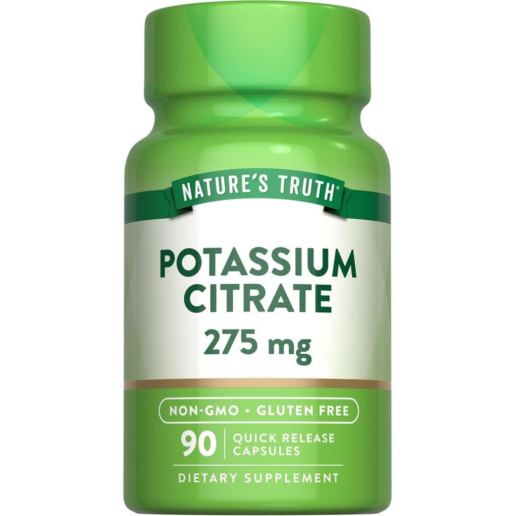 Nature's Truth Potassium Citrate Supplement 275mg, 90 Capsules