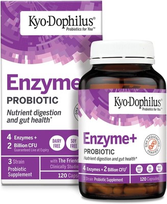 Kyolic Kyo-Dophilus Enzyme+ Probiotic - Digestive Enzymes 120s (60 servings)