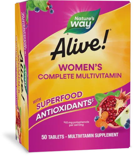 Alive women multivitamin tablets 50ct