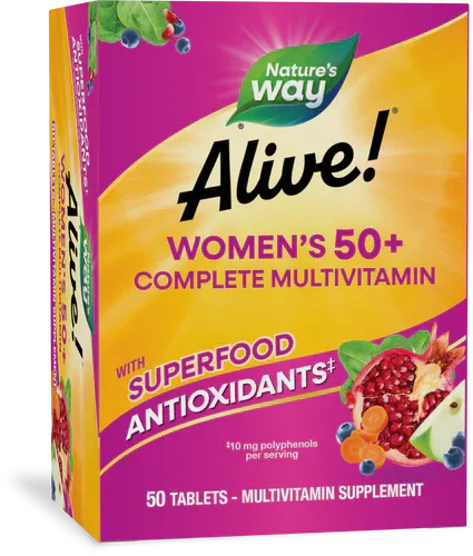 Alive Women's 50+ Complete multivitamin tablets 50ct