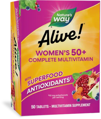Alive Women's 50+ Complete multivitamin tablets 50ct