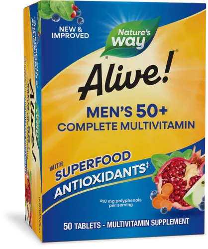 Alive Men's 50+ Multivitamin Tablets 50ct