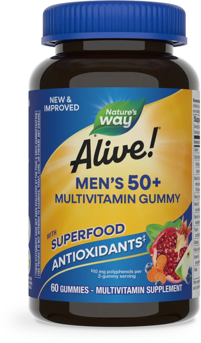 Alive Men’s 50+ Gummy Multivitamin 60ct