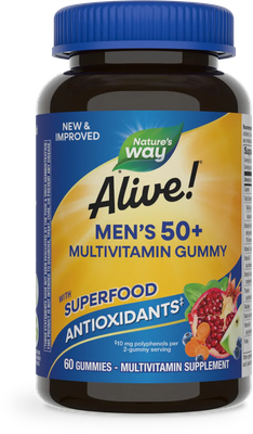 Alive Men’s 50+ Gummy Multivitamin 60ct