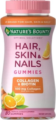 Nature's Bounty Hair, Skin & Nails + Collagen Gummies 80ct