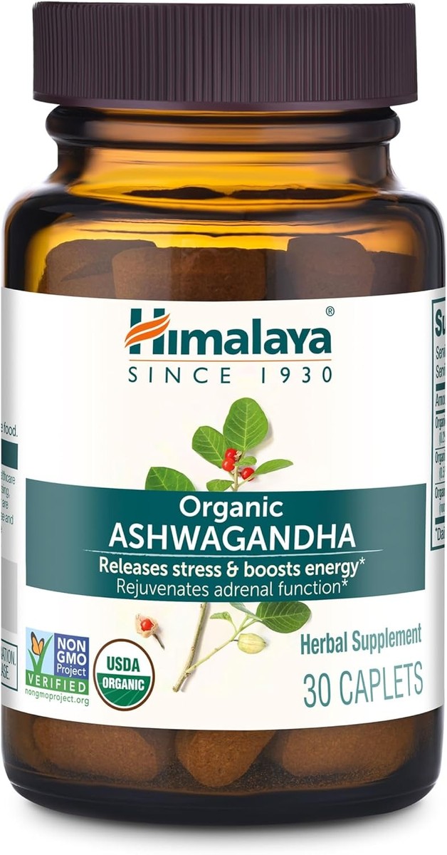Himalaya Organic Ashwagandha Root, 30 Day Supply