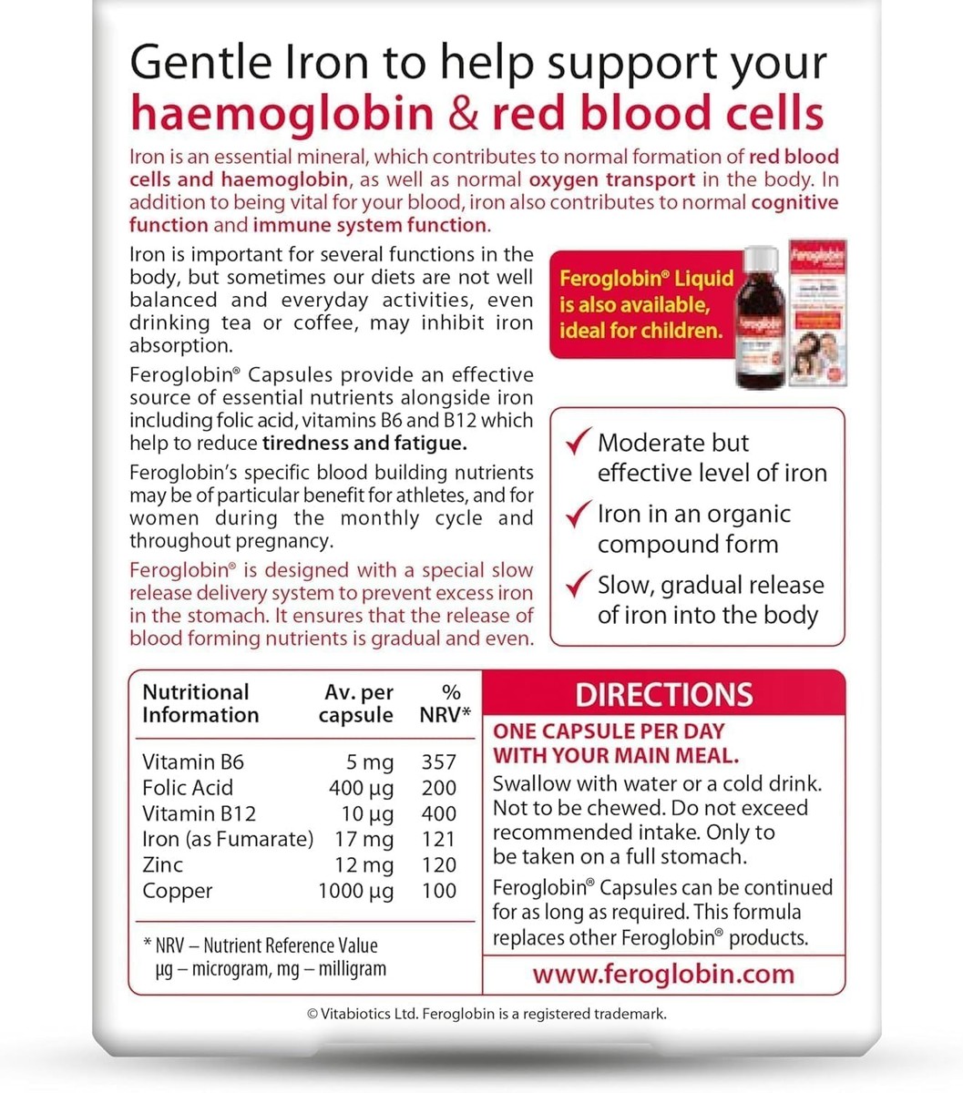 Feroglobin Capsules 30 ct