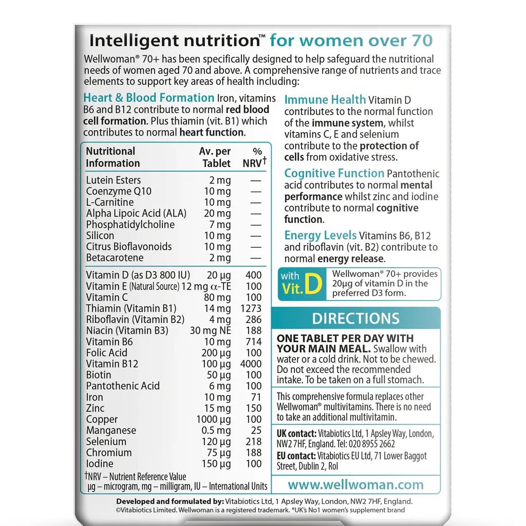 Wellwoman 70+