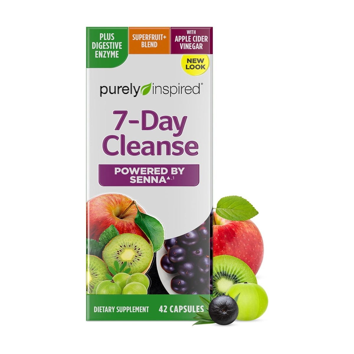 Purely Inspired 7-Day Detox Cleanse - Digestive Enzymes & Probiotics