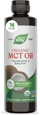 Nature's Way Organic MCT Oil, Brain and Body Fuel*, Keto & Paleo, 16 Fl Oz