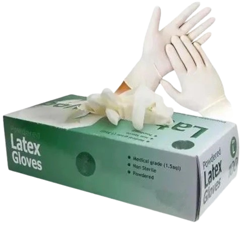 Disposable Latex Gloves (100 Pc)