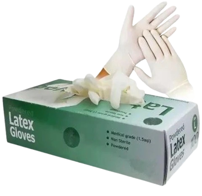 Disposable Latex Gloves (100 Pc)