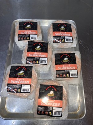 Salmon Burgers  5oz ( price per burger )