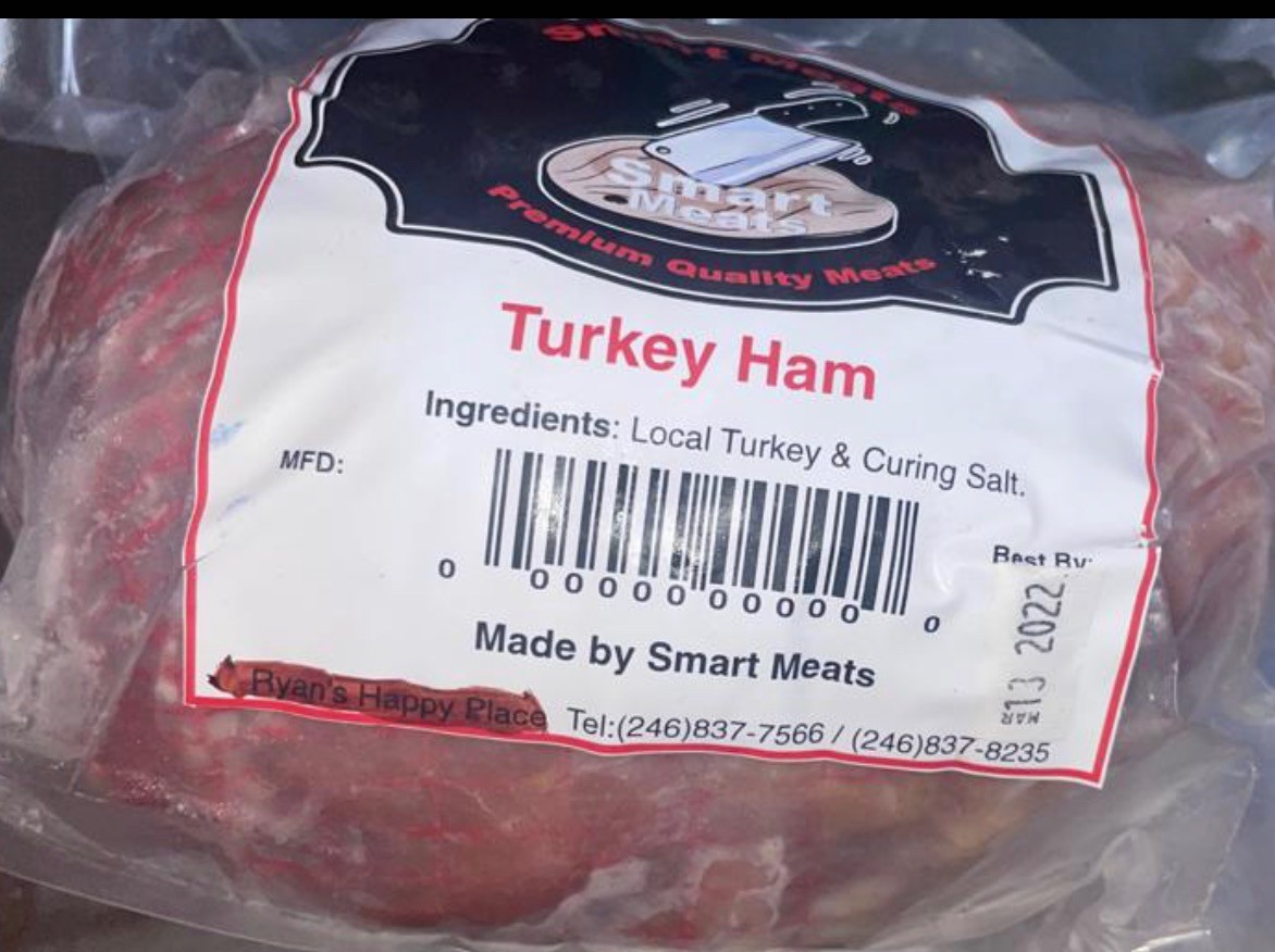 Turkey ham bone less ( per lbs )
