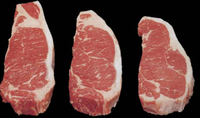 Strip loin steaks ( per lbs )