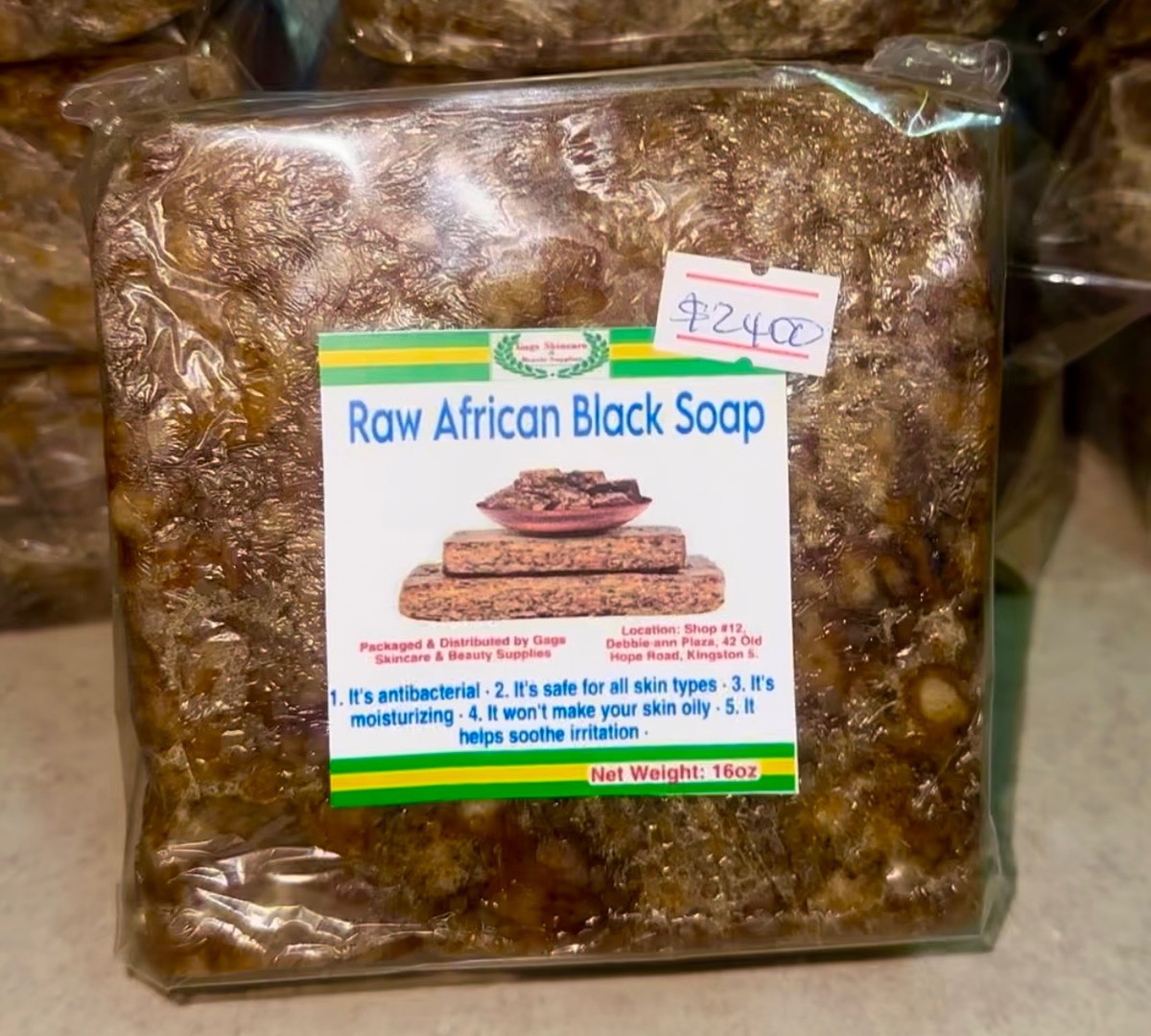 Raw African Black Soap