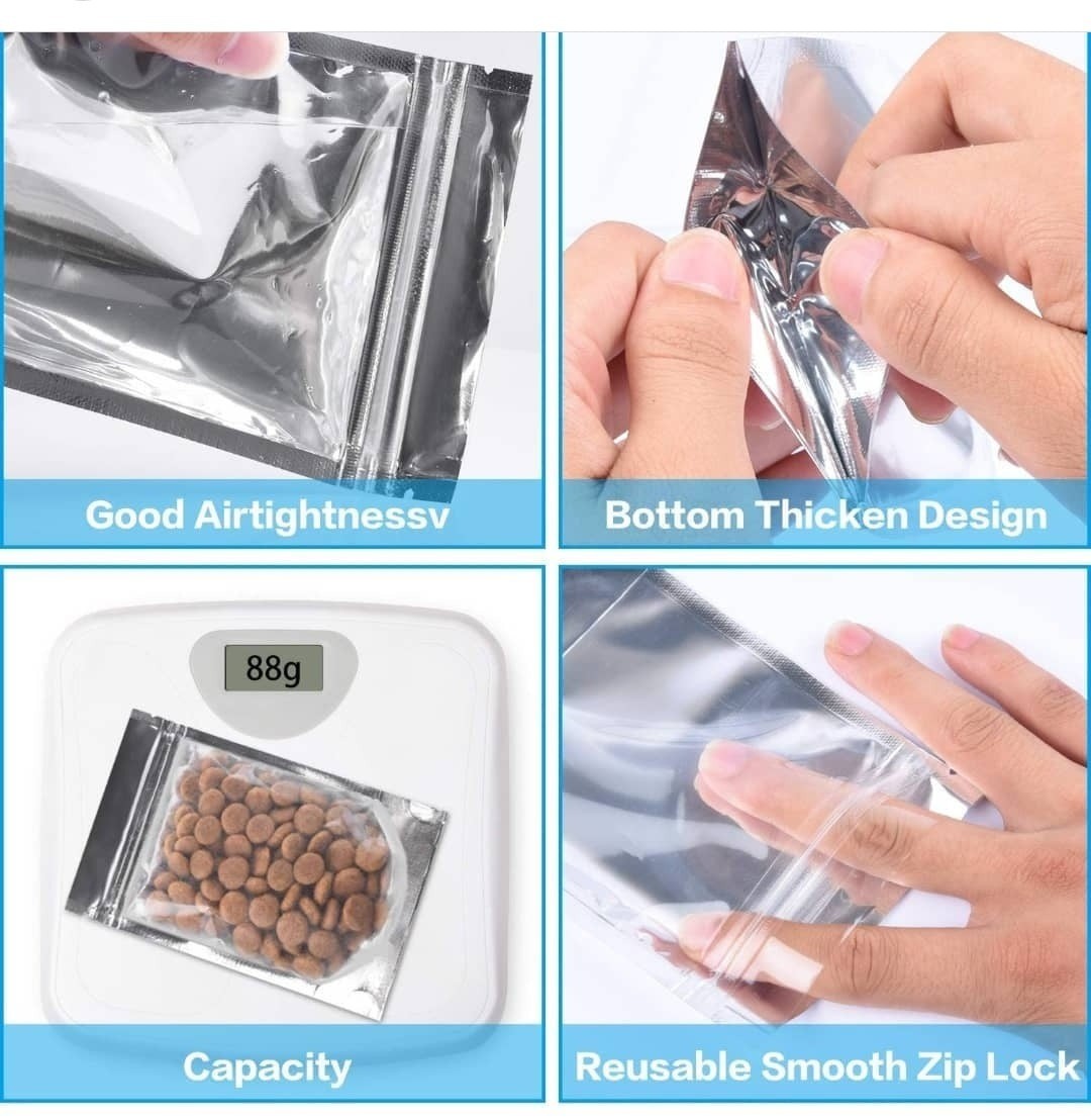 4x6 one sided clear standup pouch