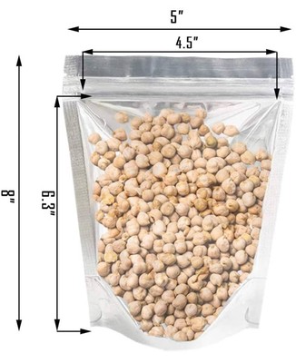 5x8 One sided standup pouch