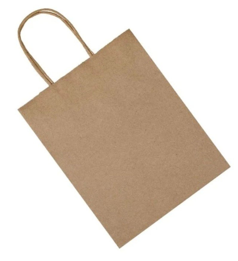 8x10 Brown Paper Bag With Handle