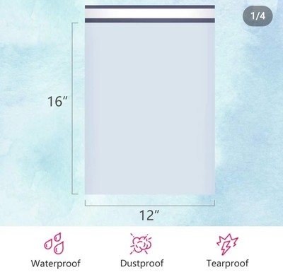 12x16 White Polymailer bag
