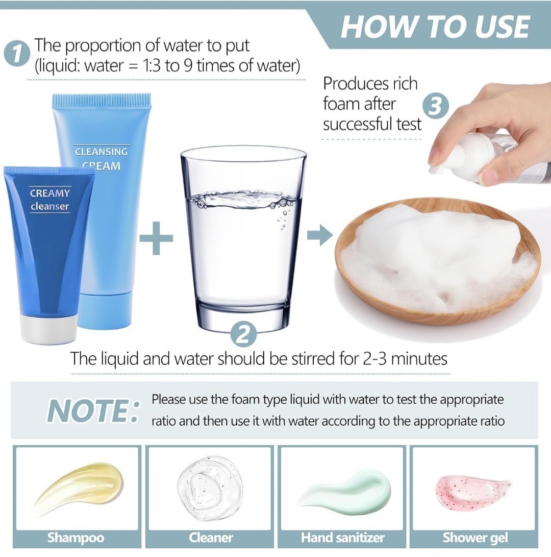 2oz Clear Foam Bottle