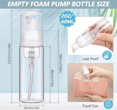 2oz Clear Foam Bottle