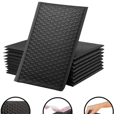 Black / White 4x8 Bubble Mailer