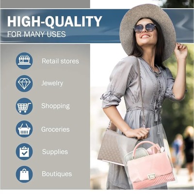 12x16 clear plastic bag with handle