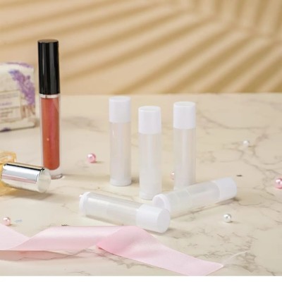 Clear lipbalm tubes with lid