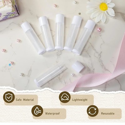 Clear lipbalm tubes with lid