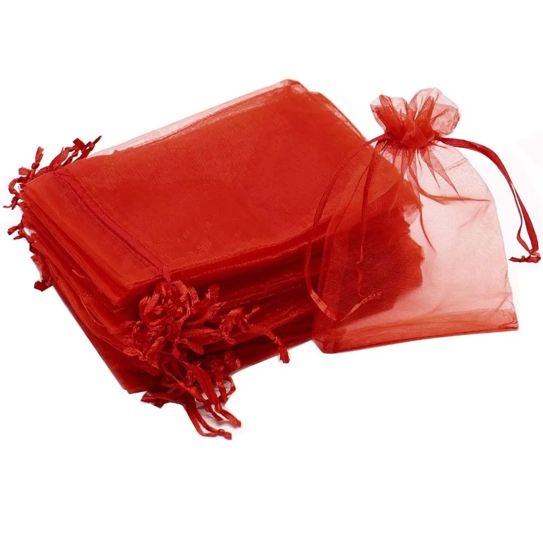 6x8 Red Organza bag