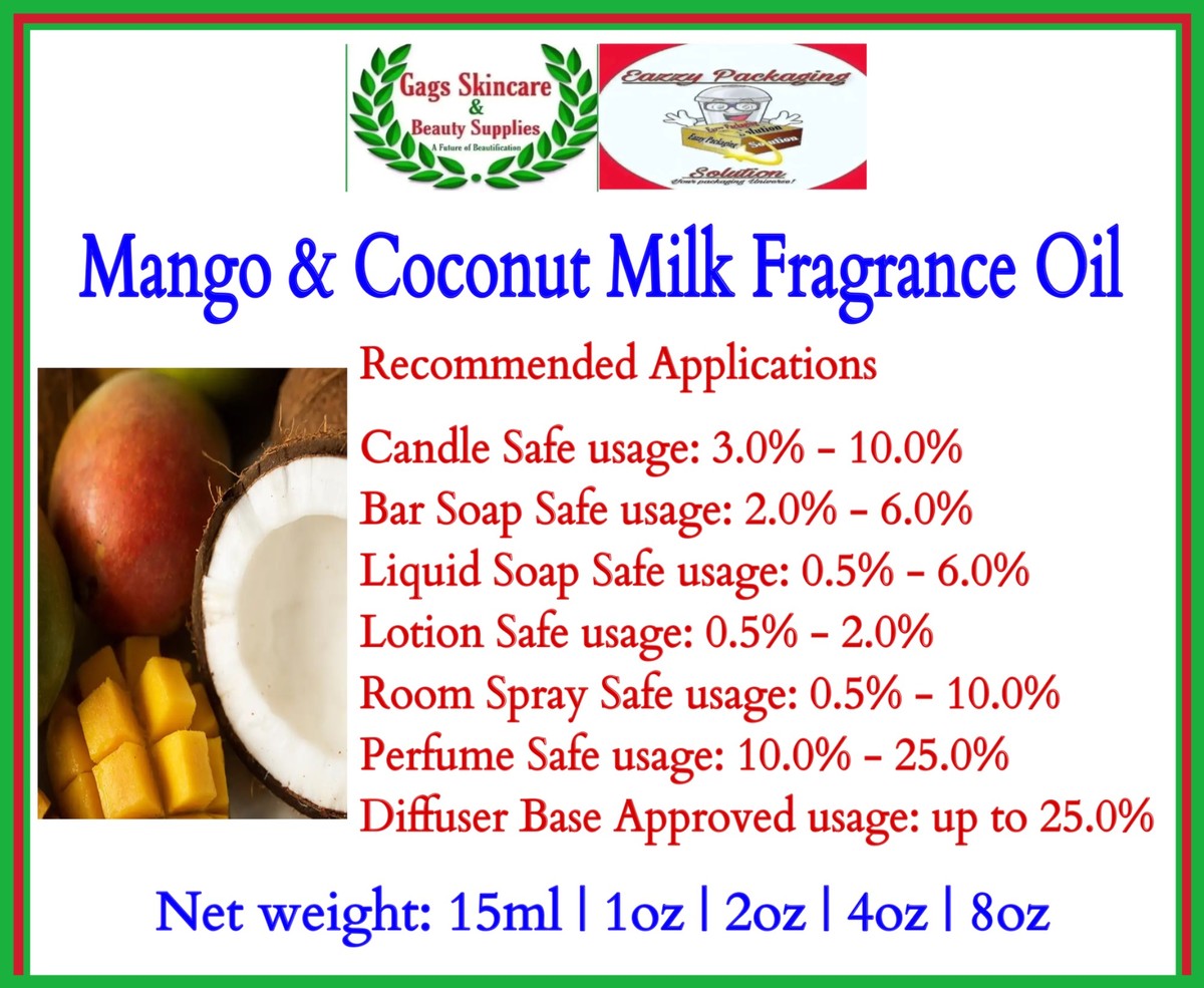 Mango and Coconut  Milk Fragrance oil