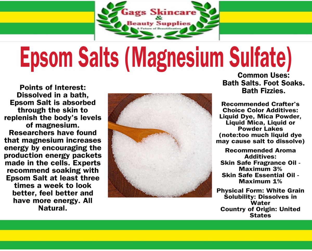 Epsom Salt/ Magnesium Sulfate