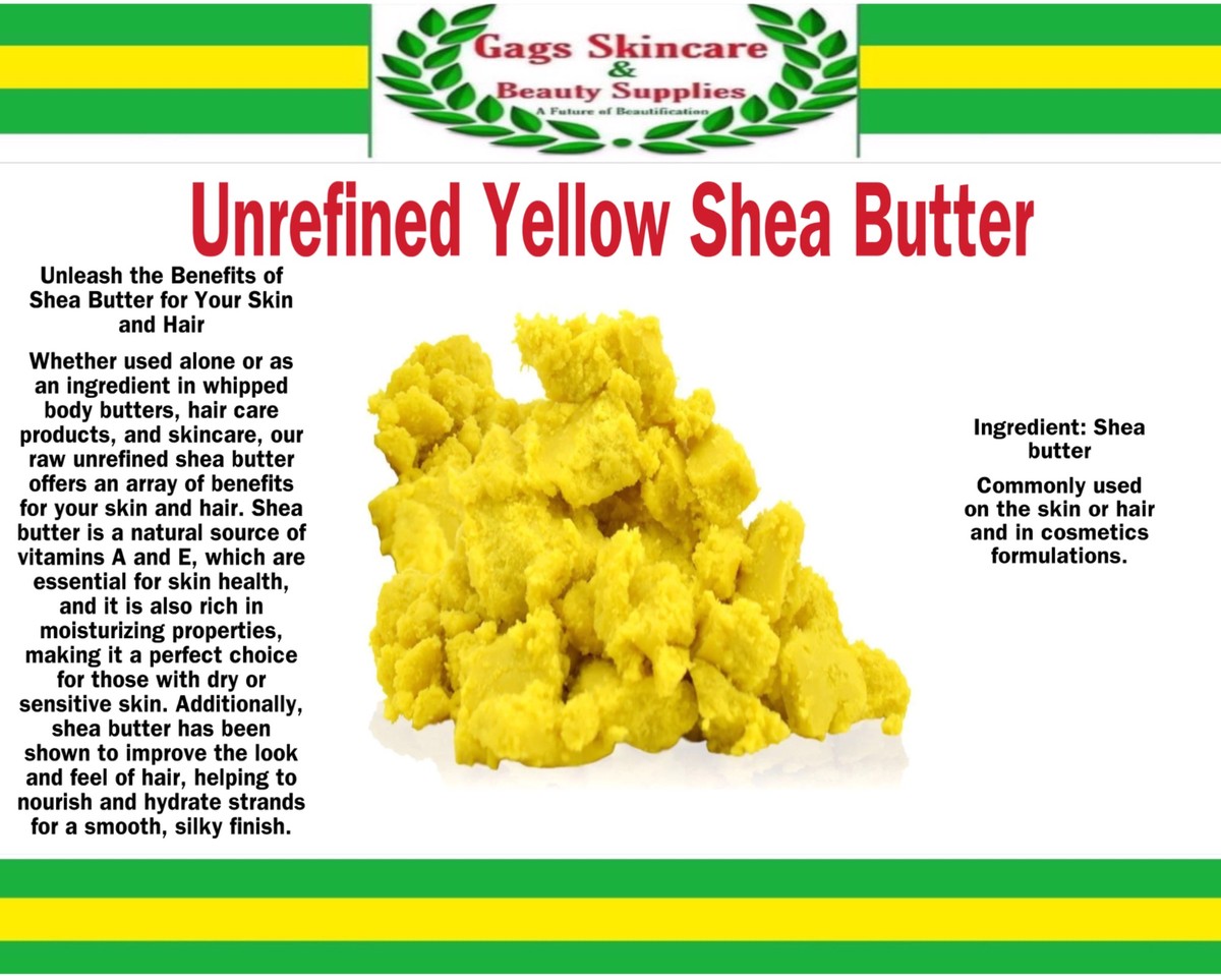 Yellow Unrefined shea butter