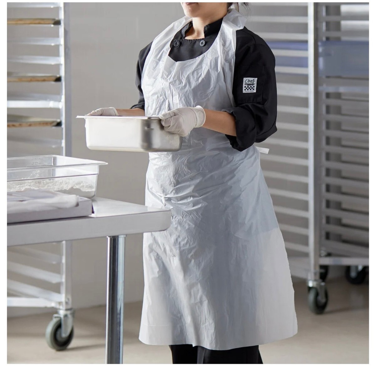 Choice Disposable Heavy Weight White Poly Apron