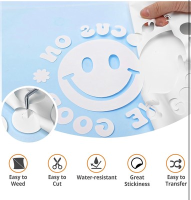 White HTV Vinyl 12”x12”