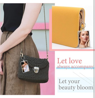 2”x3” Acrylic Blank Clear Keyring