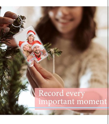 2”x3” Acrylic Blank Clear Keyring