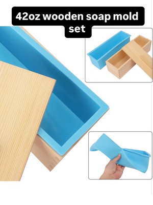 42oz Wooden Soap Mold set